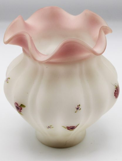 Fenton hand-painted 5 inch vase