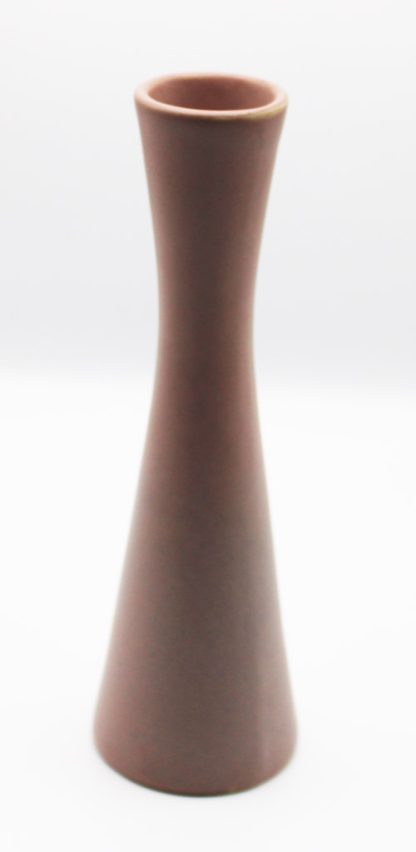 Van Briggle beige single bud vase