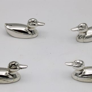 Oneida silver-plated duck place card holders