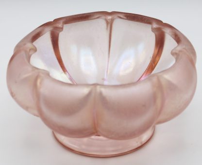 Fenton velva rose stretch glass bowl