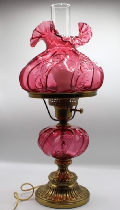 Fenton Paisley Hurricane Lamp