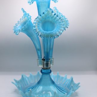 Fenton Blue Epergne